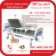 GIƯỜNG BỆNH NHÂN 3 TAY QUAY GB-C43 (GB-T43) GIƯỜNG Y TẾ GIÁ RẺ NHẤT TPHCM