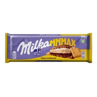 Milka Chocolate Bar รส MMMAX choco & biscuits net.300g BBF.30/10/25 จากเยอรมนี