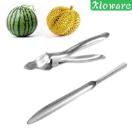 2 Pieces Durian Opener Hand Tool Watermelon Cutter Kitchen Utensil