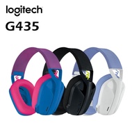 Logitech G435 Lightspeed หูฟังเกม7.1เสียงรอบทิศทางไมโครโฟนในตัวหูฟังบลูทูธเกมไร้สายสำหรับ PC /Ps/lap