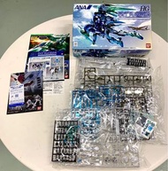 Bandai 限定版 機動戰士高達模型 RG HG 1/144 - ANA 全日空限定 Gundam GN-0000 + GNR010 00 Raiser 電鍍彩 //HG 馬沙專用MS套裝 全彩透明