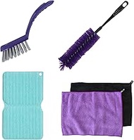 Sanbelm TU9700 Tomb Cleaning Tool Brush, Set of 4, Purple, Made in Japan, Cleaner: 4.7 x 7.9 inches