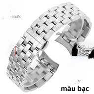 Woalmorn | Dây đeo đồng hồ bằng thép không gỉ cho nam và nữ phù hợp với Omega Tissot Longines Mido D