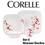 CORELLE SQUARE 16pcs HANAMI, JACARANDA, IRIS