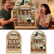 Books Read This Year Counter Valentines Day Gifts For Women Bookshelf Decors