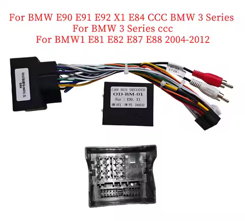 Car 16pin Wiring Harness Adapter Canbus Box Decoder Android Radio Power Cable For BMW 3 Series E90 E