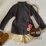 Striped Shirt: y2k Hippie Fairy Kokate Emo Boho Style Secondhand Clothes Forward
