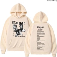 Rapper Tupac 2Pac Print Hop Hoodie Male Vintage Sweatshirt