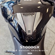 LS 2024 GSX-S1000GX Motorcycle Accessories Tank Stickers for GSX-S 1000 GX 2024 3D Gel Resin Protect