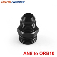 ORB-10 O-ring Boss AN10 10AN to AN8 8AN Male Adapter Fitting Black