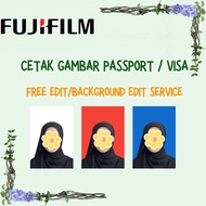 PRINT GAMBAR PASSPORT | FREE EDIT BACKGROUND | VISA | RESUME