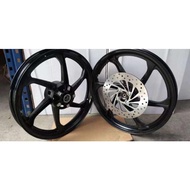 YAMAHA SPORT RIM ENKEI 6BATANG / 6KAKI PNP Y15 Y16 RS150 RSX BLACK
