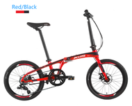 XDS Z3 Red/Black Foldable 20 Inch 8 Speeds Bicycle