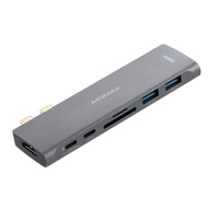 MOMAX One Link 7合1 雙USB C 擴充器 Type C HDMI 8K 100W多功能擴展 DH12 -