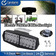 Electric Vehicles E Bike Headlight 30 LED Strong Light Waterproof Lamp 12V-80V For E-Bike Scooter