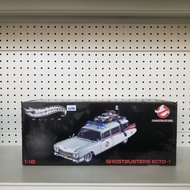 (葵興樂聲9樓門市現貨）全新 HOT WHEELS HotWheels Elite 1/18 Ghostbusters Ecto-1 捉鬼敢死隊 Ecto-1 模型車