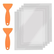 5 Pieces FEP Film Sheet 140 x 200 mm High Transmittance Strength, 0.1 mm Thickness Compatible with U