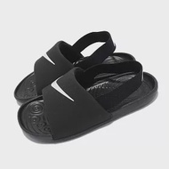 Nike 涼拖鞋 Kawa Slide 套腳 童鞋 輕便 舒適 大logo 簡約 小童 穿搭 黑 白 BV1094001 16cm BLACK/WHITE
