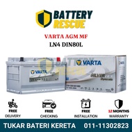 [Installation Available] DIN80L DIN80 LN4 | Varta Silver AGM Dynamic Car Battery Bateri Kereta | Mer