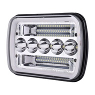 5X7Inch 7X6Inch LED Headlight Hi-Lo Beam DRL for XJ YJ