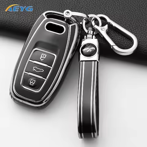 AEYG Car Key Case Cover Shell Fob For Audi Q3 Q5 Q7 A1 A3 8P A4 B9 A5 A6 C7 8S 8W A7 A8 4M S4 S5 S6 