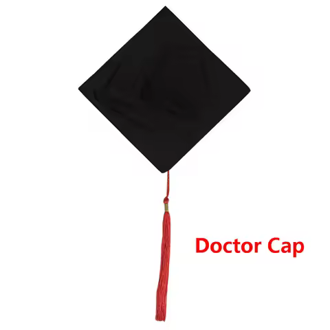 NEW High Quality Adult Bachelor Graduation Caps With Tassels For Master Doctor Academic Hat Black Mo