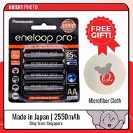 PANASONIC ENELOOP Pro AA Rechargeable Ni-MH Battery 2550 mAh BK-3HCCE/4BT Made In Japan Orient Photo