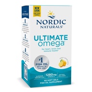 Nordic Naturals Ultimate Omega®, Soft Gel, Lemon, 60 Piece Omega-3 1280 mg.