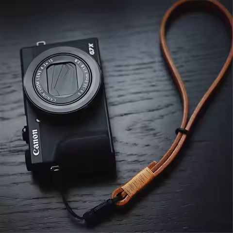 For Ricoh GR3 GR2 Canon G7X Handmade Leather Camera Wrist Hand Strap