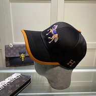 FENDI555 Khaki FF Embroidered Baseball Cap