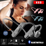 K69 Bone Conductive Sports Headset Wireless Bluetooth Headphone Handsfree With Microphone Play Headset Games