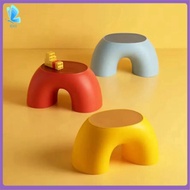 Stool Rainbow Shape Footstool Kids Step Stool Seat for Living Room Indoor Furniture ChildrenS Stool