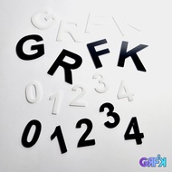 Basic 3D Acrylic Letters and Numbers