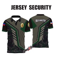 JERSEY SECURITY FULL PRINTING POLO SHIRT TSHIRT 3D Shirt Full Sublimation for Men Women Uniform