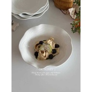 Creative Nordic Style High-End Ruffled Dinner Plate ins Style Style Style Salad Plate Pasta Western 