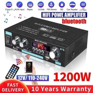 AK35 800W-1200W Home bluetooth Digital Amplifiers Audio 110-220v Class D Home & Car Use Hifi FM Musi
