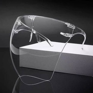 Face Shield Full Face Shield Glass Face Shield Adult Transparent Protective Face shield 面 Ready Stoc