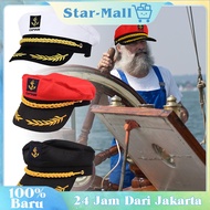 Sailing Peak Hat Unisex Sailor Hat Captain Style Hat Navy Ship Cadet
