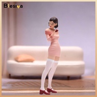 1/64 Scale Short Girl Model 3D Character Model Mini Figure for Fairy Garden Train Layout DIY Scene M