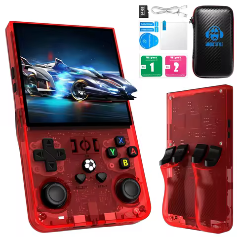 2025 Open Source R36Max 4 Inch IPS Screen RK3326 Chip Retro Handheld Video Game Console Linux System