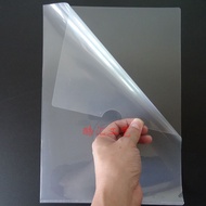 Folder fail A3, pelindung fail lutsinar, folder helaian tunggal berbentuk L, pemegang kad pengenalan