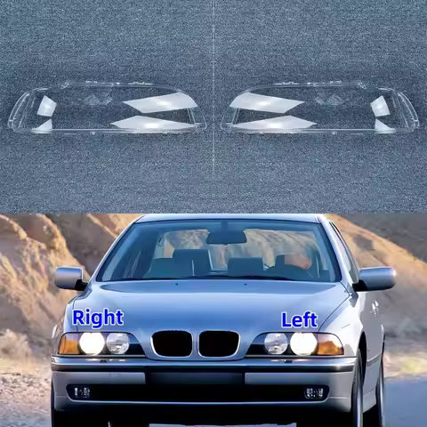 For BMW 5 Series E39 520 525 528 530 1995 to 2003 Car Supplies Replace A Transparent PC Lens Headlig
