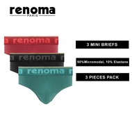 RENOMA 3pcs Men Mini Brief Micromodal Elastane Underwear (REM8233)