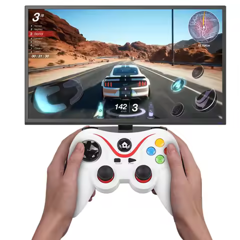 V8 2.4G Wireless Game Controller Controller Gamepad Dual Vibration Gaming Controller for Android/iOS