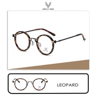 Gentle Fawn Kacamata Frame Antiradiasi blueray Model Bulat keren Trendi Alloy Tr Vintage style Fashi
