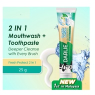 Darlie double action fresh protect | 2-in-1 mouthwash + toothpaste | 25g