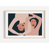 Tranh in cao cấp | Tranh nghệ thuật trừu tượng - Abstract People Art Mid Century Art Modern Abstract