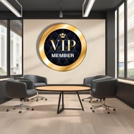 KI ACRYLIC VIP MEMBER SIGN VIP ACRYLIC ROOM SIGN/