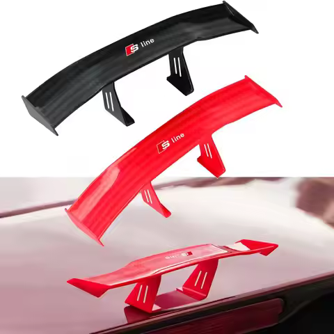 1pc Car Rear Spoiler Mini-Spoiler Small Tail Wing For Audi Sline TT A1 A2 A3 A4 A5 A6 A7 A8 8P B6 B7