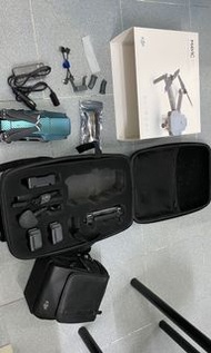 Dji mavic pro一套，三粒電 有盒有原裝袋 有原廠一充四充電及車充 有升降架及替換槳，原廠連接線 會教埋你玩 ，到手即玩